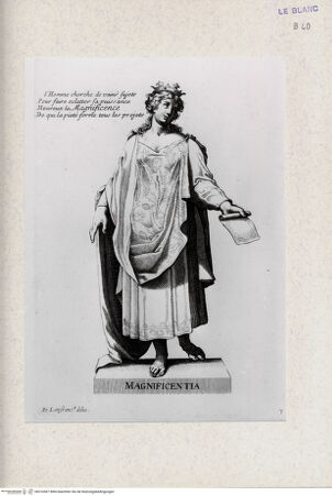 Vorderseite von Landesbildstelle Rheinland [http://creativecommons.org/publicdomain/mark/1.0/] Die TugendenTafel 7: Magnificentia - , bh316567. Foto.