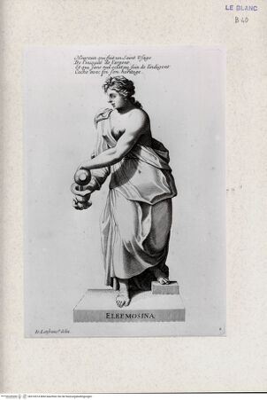 Vorderseite von Landesbildstelle Rheinland [http://creativecommons.org/publicdomain/mark/1.0/] Die TugendenTafel 4: Eleemosina - , bh316574. Foto.