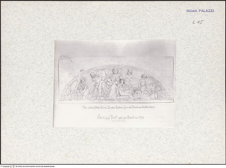 Vorderseite von Städelsches Kunstinstitut und Städtische Galerie? [https://www.deutsche-digitale-bibliothek.de/content/lizenzen/rv-ez/] Die sieben fetten Jahre (Lunette), erster Entwurf - , bh316893_recto. Foto.