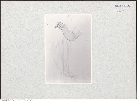 Vorderseite von Staatliche Museen zu Berlin - Preußischer Kulturbesitz [https://www.deutsche-digitale-bibliothek.de/content/lizenzen/rv-ez/] Arm- und Gewandstudie - , bh316897_recto. Foto.