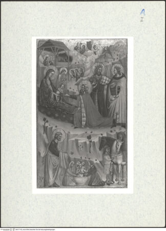 Vorderseite von Courtauld Institute [https://www.deutsche-digitale-bibliothek.de/content/lizenzen/rv-ez/] Geburt Christi und Anbetung der Hirten - , bh317142_recto. Foto.