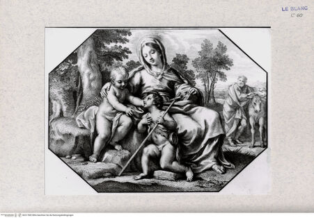 Vorderseite von Landesbildstelle Rheinland [http://creativecommons.org/publicdomain/mark/1.0/] Heilige Familie mit Johannes - , bh317582. Foto.