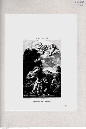 Vorderseite von  [http://creativecommons.org/publicdomain/mark/1.0/] Heiligen Familie mit dem Johannesknaben - , bh317630. Foto.