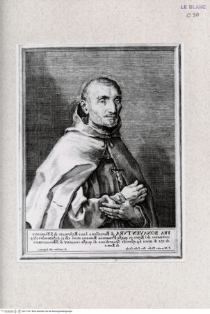 Vorderseite von Landesbildstelle Rheinland [http://creativecommons.org/publicdomain/mark/1.0/] Bildnis des Fra Bonaventura von Barcelona - , bh317631. Foto.