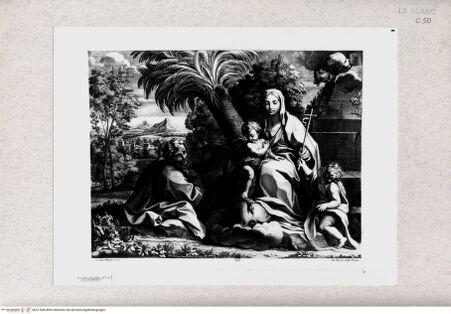 Vorderseite von  [http://creativecommons.org/publicdomain/mark/1.0/] Die Heilige Familie mit dem Johannesknaben - , bh317660. Foto.