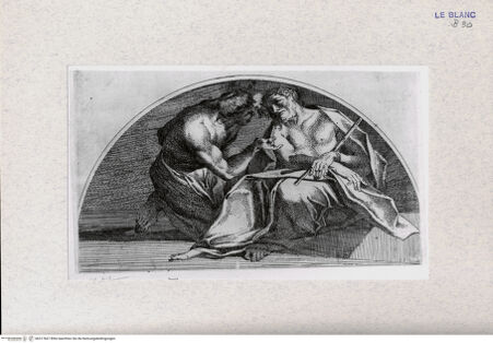 Vorderseite von Landesbildstelle Rheinland [http://creativecommons.org/publicdomain/mark/1.0/] Verspottung Christi (nach dem Lünettenfresko in Sant'Isidoro, Rom) - , bh317667. Foto.