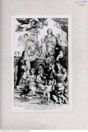 Vorderseite von Landesbildstelle Rheinland [http://creativecommons.org/publicdomain/mark/1.0/] Madonna verschenkt Rosenkränze - , bh317697. Foto.