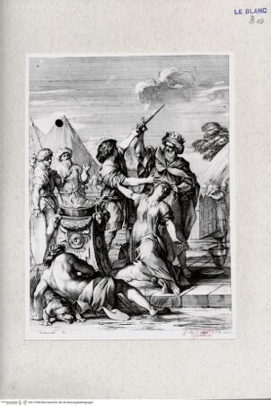 Vorderseite von Landesbildstelle Rheinland [http://creativecommons.org/publicdomain/mark/1.0/] Opferung der Zahide - aus einer Folge (4 Bl.) für ein episches Gedicht - , bh317698. Foto.