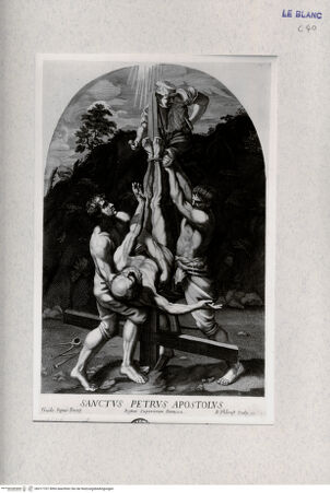 Vorderseite von Landesbildstelle Rheinland [http://creativecommons.org/publicdomain/mark/1.0/] Die Marter des heiligen Petrus - , bh317707. Foto.