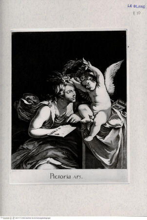 Vorderseite von Landesbildstelle Rheinland [http://creativecommons.org/publicdomain/mark/1.0/] Die Malerei von Amor bekrönt - , bh317713. Foto.