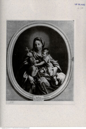 Vorderseite von Landesbildstelle Rheinland [http://creativecommons.org/publicdomain/mark/1.0/] Maria mit Kind und Johannes - , bh317715. Foto.