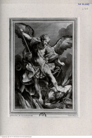 Vorderseite von Landesbildstelle Rheinland [http://creativecommons.org/publicdomain/mark/1.0/] Der heilige Michael besiegt den Satan - , bh317727. Foto.