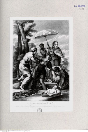 Vorderseite von Landesbildstelle Rheinland [http://creativecommons.org/publicdomain/mark/1.0/] Die Auffindung des Moses - , bh317736. Foto.