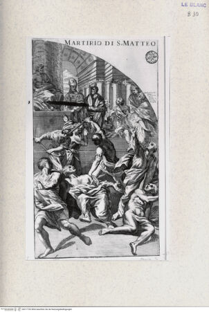 Vorderseite von Landesbildstelle Rheinland [http://creativecommons.org/publicdomain/mark/1.0/] MartyrienMartyrium des Heiligen Matthias - , bh317763. Foto.