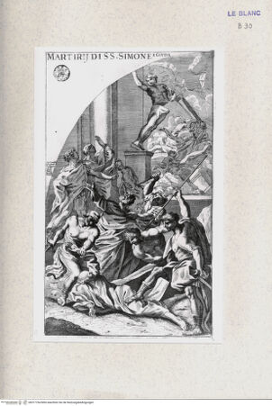 Vorderseite von Landesbildstelle Rheinland [http://creativecommons.org/publicdomain/mark/1.0/] MartyrienMartyrium des Heiligen Simon - , bh317764. Foto.