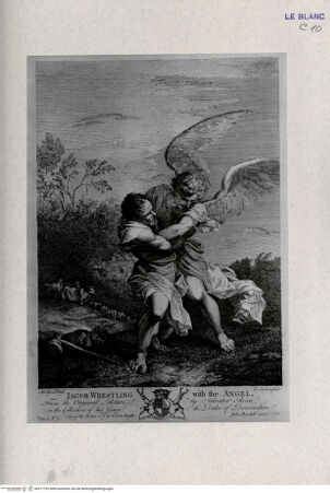 Vorderseite von Landesbildstelle Rheinland [http://creativecommons.org/publicdomain/mark/1.0/] Jakob ringt mit dem Engel - , bh317792. Foto.