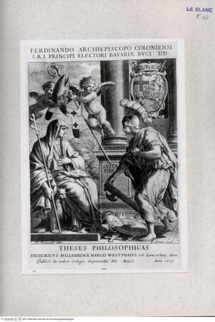 Vorderseite von Landesbildstelle Rheinland [http://creativecommons.org/publicdomain/mark/1.0/] Titelbaltt zu den "Theses philosophicas" des Fridericus Hillebrinck - , bh317808. Foto.