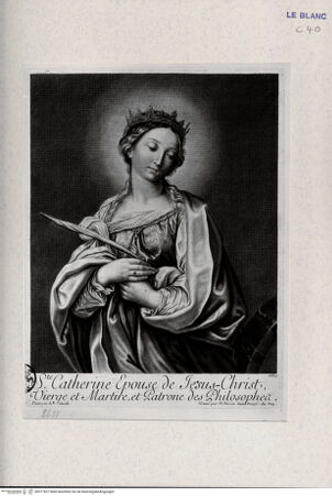 Vorderseite von Landesbildstelle Rheinland [http://creativecommons.org/publicdomain/mark/1.0/] Die Heilige Katharina - , bh317827. Foto.