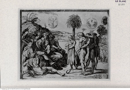 Vorderseite von Landesbildstelle Rheinland [http://creativecommons.org/publicdomain/mark/1.0/] Serie der biblischen Geschichten nach den Fresken der Loggien des VatikansJoseph erzählt seine Träume - Bl. 25 - , bh317844. Foto.
