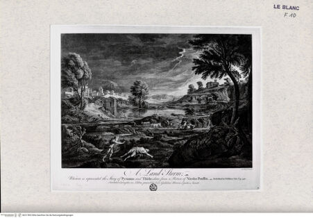 Vorderseite von Landesbildstelle Rheinland [http://creativecommons.org/publicdomain/mark/1.0/] Landschaft mit Pyramus und Thisbe - , bh317852. Foto.