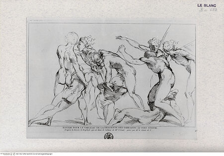 Vorderseite von Landesbildstelle Rheinland [http://creativecommons.org/publicdomain/mark/1.0/] Studie zur Landung der Sarazenen in Ostia - , bh317867. Foto.