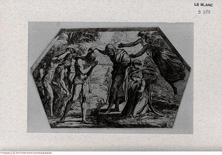 Vorderseite von Landesbildstelle Rheinland [http://creativecommons.org/publicdomain/mark/1.0/] Serie der biblischen Geschichten nach den Fresken der Loggien des VatikansTaufe Christi - Bl. 51 - , bh317873. Foto.