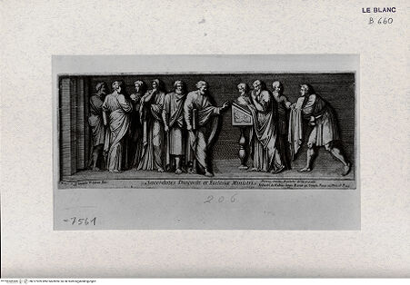 Vorderseite von Landesbildstelle Rheinland [http://creativecommons.org/publicdomain/mark/1.0/] Paulus, an einem Pult stehend, lehrt in einer Synagoge - , bh317909. Foto.