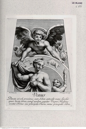 Vorderseite von Landesbildstelle Rheinland [http://creativecommons.org/publicdomain/mark/1.0/] Stichserie nach den Fresken der Chigi-Kapelle in Santa Maria del PopoloVenus - Bl. 6 - , bh317937. Foto.