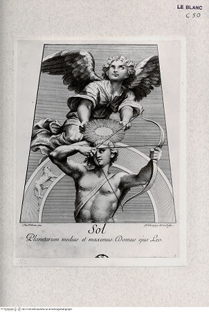 Vorderseite von Landesbildstelle Rheinland [http://creativecommons.org/publicdomain/mark/1.0/] Stichserie nach den Fresken der Chigi-Kapelle in Santa Maria del PopoloSol - Bl. 5 - , bh317939. Foto.