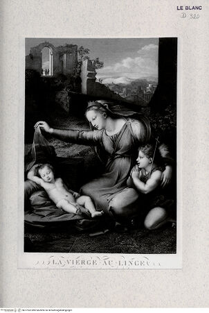 Vorderseite von Landesbildstelle Rheinland [http://creativecommons.org/publicdomain/mark/1.0/] La Vierge au Linge ("Madonna del diadema") - , bh317962. Foto.
