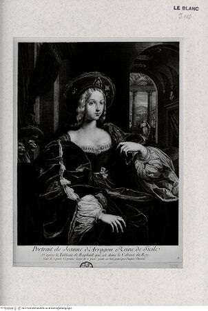 Vorderseite von Landesbildstelle Rheinland [http://creativecommons.org/publicdomain/mark/1.0/] Jeanne d'Aragon, Königin von Sizilien - , bh317963. Foto.