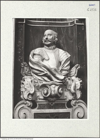 Vorderseite von Gabinetto Fotografico Nazionale [https://www.deutsche-digitale-bibliothek.de/content/lizenzen/rv-ez/] Grabmal des Ottavio Guindazio - Büste, bh318741_recto. Foto.