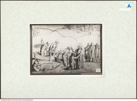 Vorderseite von Albertina [https://www.deutsche-digitale-bibliothek.de/content/lizenzen/rv-ez/] Die Berufung des Petrus, Andreas' und der Söhne Zebedäi - , bh319764_recto. Foto.