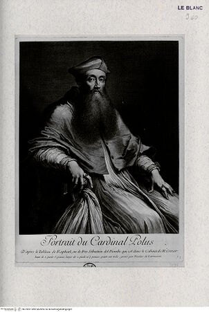 Vorderseite von Landesbildstelle Rheinland [http://creativecommons.org/publicdomain/mark/1.0/] Porträt des Kardinals Polus - , bh319891. Foto.