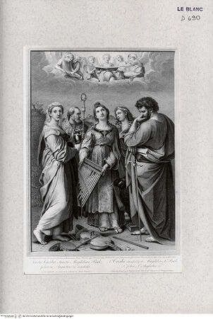 Vorderseite von Landesbildstelle Rheinland [http://creativecommons.org/publicdomain/mark/1.0/] Cäcilia und andere Heilige - , bh319915. Foto.