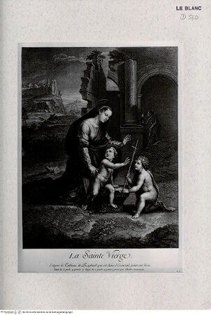 Vorderseite von Landesbildstelle Rheinland [http://creativecommons.org/publicdomain/mark/1.0/] Heilige Familie mit dem Johannesknaben - , bh319918. Foto.