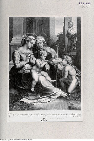 Vorderseite von Landesbildstelle Rheinland [http://creativecommons.org/publicdomain/mark/1.0/] Heilige Familie mit Johannes und Elisabeth - , bh319937. Foto.