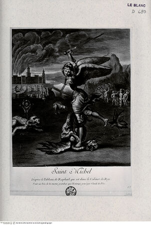 Vorderseite von Landesbildstelle Rheinland [http://creativecommons.org/publicdomain/mark/1.0/] Der heilige Michael - , bh320026. Foto.