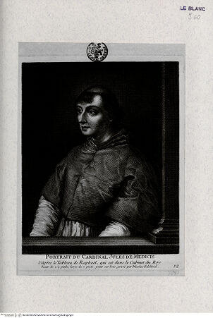 Vorderseite von Landesbildstelle Rheinland [http://creativecommons.org/publicdomain/mark/1.0/] Porträt des Kardinals Giulio de' Medici - , bh320028. Foto.