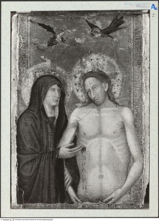 Vorderseite von National Gallery London [https://www.deutsche-digitale-bibliothek.de/content/lizenzen/rv-ez/] Der auferstandene Christus und die Jungfrau Maria - , bh320828_recto. Foto.