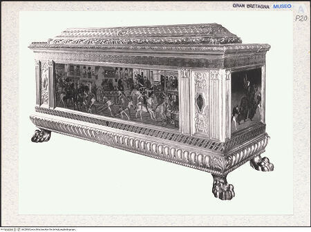 Vorderseite von National Gallery London [https://www.deutsche-digitale-bibliothek.de/content/lizenzen/rv-ez/] Truhe mit einer Turnierszene - , bh320965_recto. Foto.