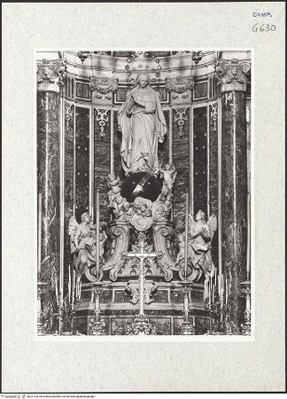 Vorderseite von ICCD [https://www.deutsche-digitale-bibliothek.de/content/lizenzen/rv-ez/] HauptaltarMaria Immaculata - Gesamtansicht, bh321103_recto. Foto.