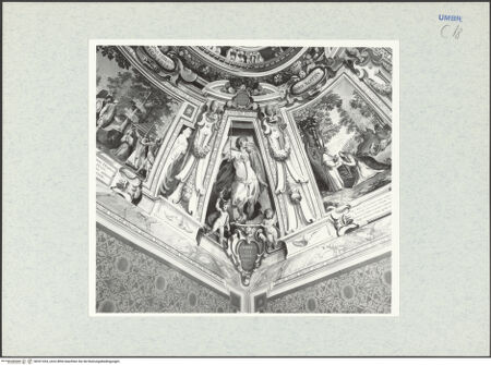 Vorderseite von National Gallery of Art, Washington? [https://www.deutsche-digitale-bibliothek.de/content/lizenzen/rv-ez/] llusionistische Deckenmalerei mit Szenen aus dem Leben heiliger Eremitinnen und PersonifikationenContemptus mundi - Gesamtansicht, bh321434_recto. Foto: Hutzel, Max.