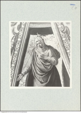 Vorderseite von National Gallery of Art, Washington? [https://www.deutsche-digitale-bibliothek.de/content/lizenzen/rv-ez/] llusionistische Deckenmalerei mit Szenen aus dem Leben heiliger Eremitinnen und PersonifikationenPaupertas - Detail: Kopf und Oberkörper, bh321435_recto. Foto: Hutzel, Max.