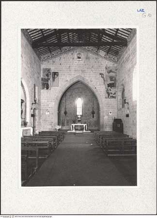 Vorderseite von Getty Research Institute [https://www.deutsche-digitale-bibliothek.de/content/lizenzen/rv-ez/] Sant'AgostinoSant'Agostino - Langhaus, nach Osten, bh321505_recto. Foto: Hutzel, Max.