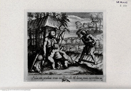 Vorderseite von Landesbildstelle Rheinland [http://creativecommons.org/publicdomain/mark/1.0/] "La Sacra Genesi" - Stichserie nach den Loggien des VatikanAdam und Eva auf der Erde - Bl. 8 - , bh321572. Foto.