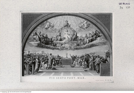 Vorderseite von Landesbildstelle Rheinland [http://creativecommons.org/publicdomain/mark/1.0/] Die Disputa - , bh321583. Foto.