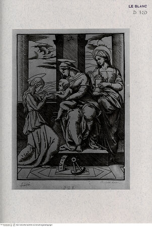 Vorderseite von Landesbildstelle Rheinland [http://creativecommons.org/publicdomain/mark/1.0/] Vermählung der heiligen Katharina; rechts die heilige Barbara - , bh321585. Foto.