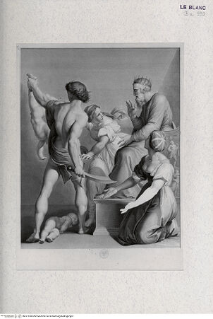 Vorderseite von Landesbildstelle Rheinland [http://creativecommons.org/publicdomain/mark/1.0/] Das Urteil Salomons (nach dem Fresko in den Loggien des Vatikans) - , bh321590. Foto.