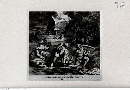 Vorderseite von Landesbildstelle Rheinland [http://creativecommons.org/publicdomain/mark/1.0/] "La Sacra Genesi" - Stichserie nach den Loggien des VatikanDie Sintflut - Bl. 11 - , bh321595. Foto.